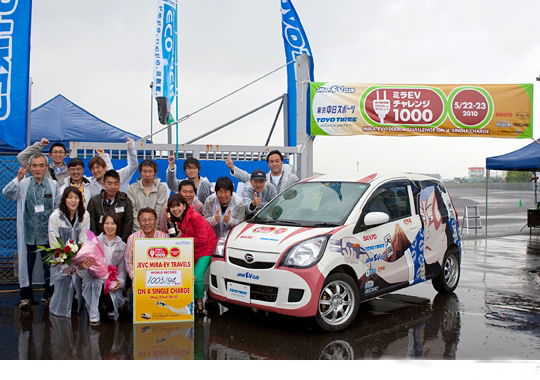 三洋锂离子电池系统驱车距离再破吉尼斯记录